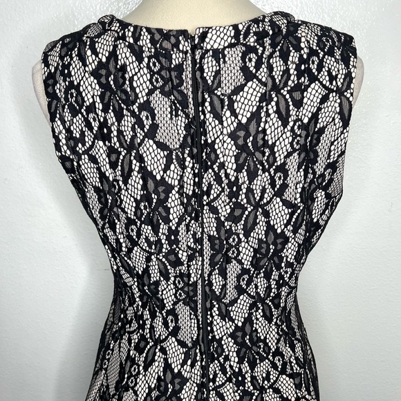 ANTHROPOLOGIE HD In Paris Violante Black Lace Mini A-Line Dress Size Medium - Picture 8 of 15